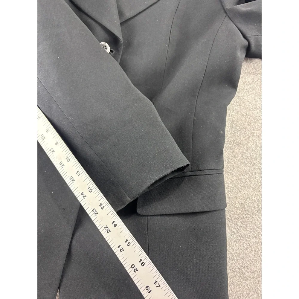 Uniform John Paul Richard Black Blazer Jacket Petite 8P 3 Button Professional
